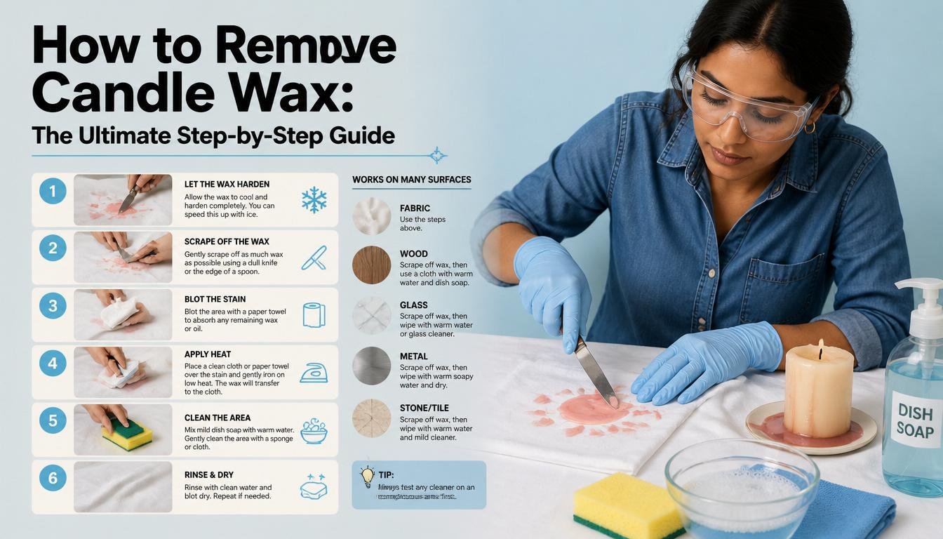 how to remove candle wax