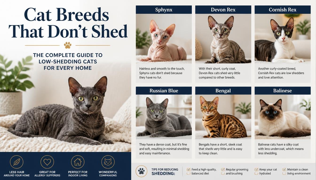 cat breeds that dont shed