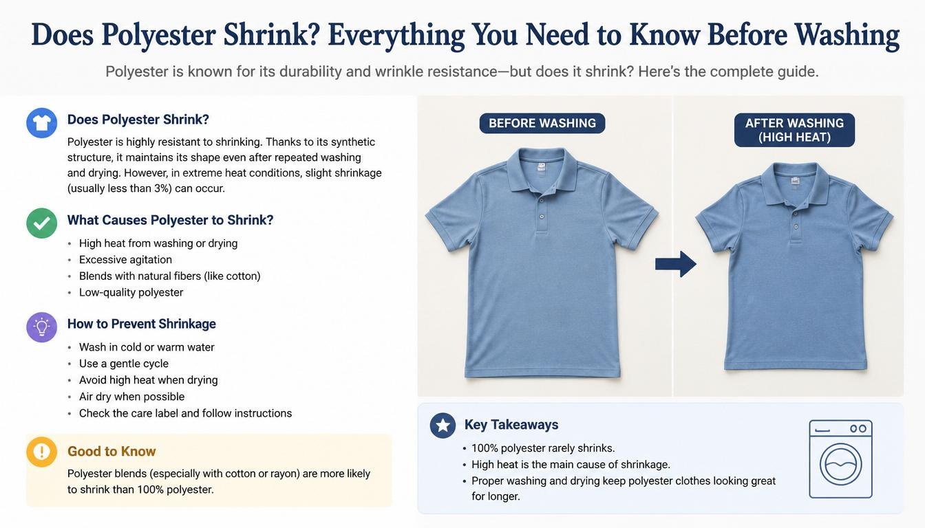 does polyester shrink