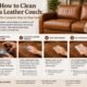 how to clean leather couch