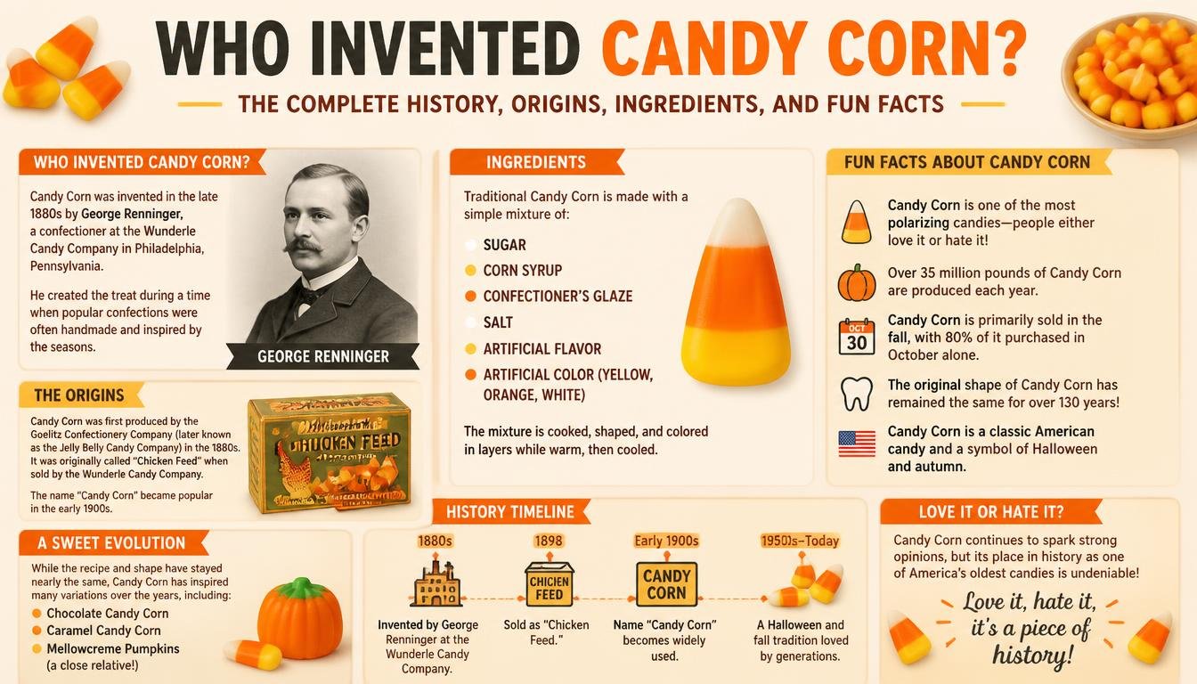 invented candy corn