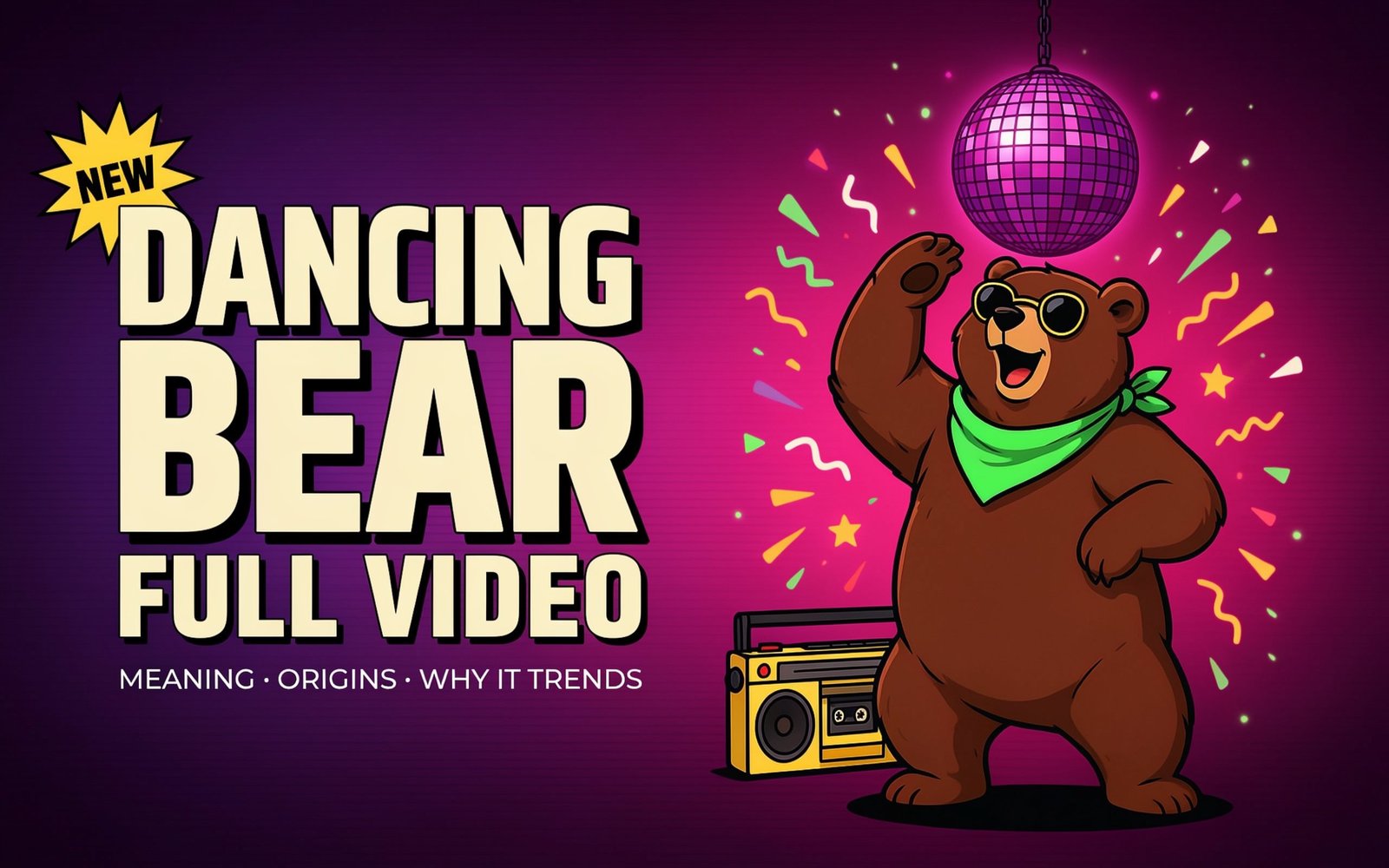 dancing bear full video