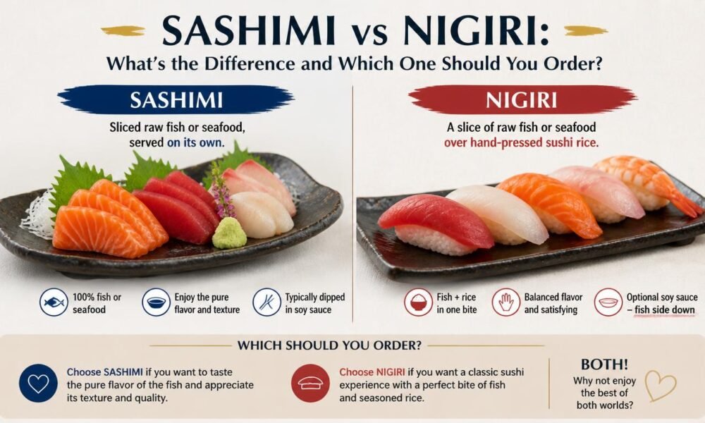 sashimi vs nigiri