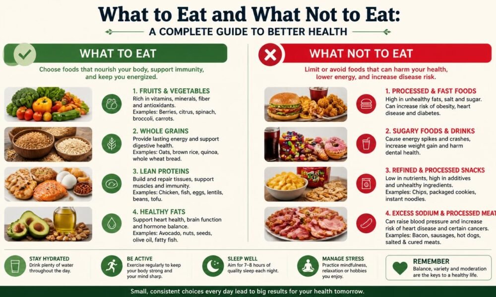 what to eat what not to eat